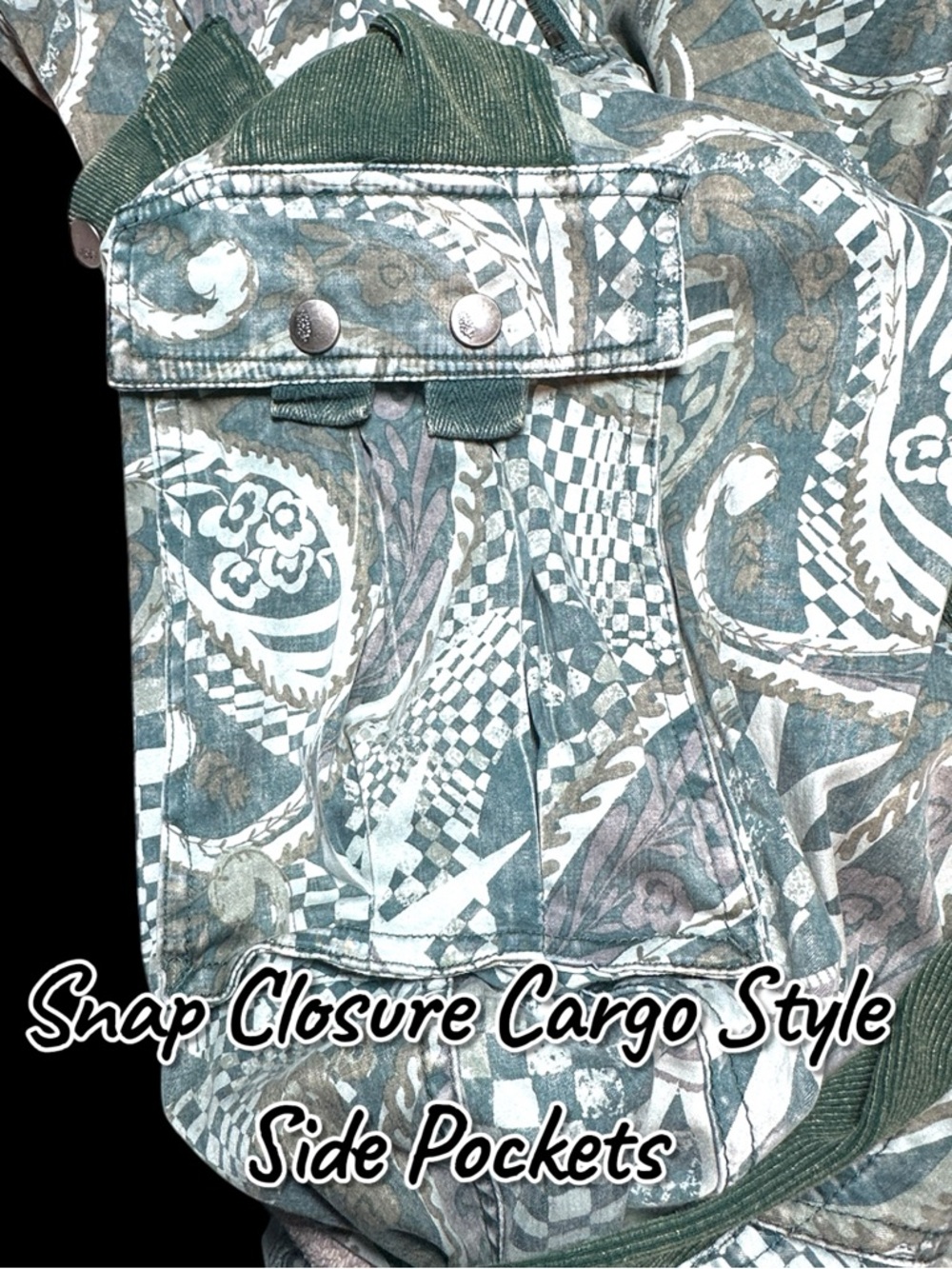 FP Movement Fast Track Onesie Jumpsuit in Trippy Green Design. Size Small - Picture 11 of 15